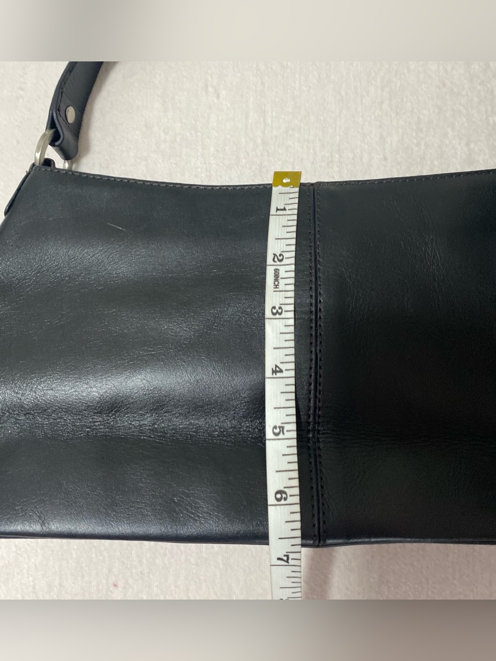 Etienne Aigner Black Leather Shoulder Bag with Silver Hardware - Picture 15 of 16
